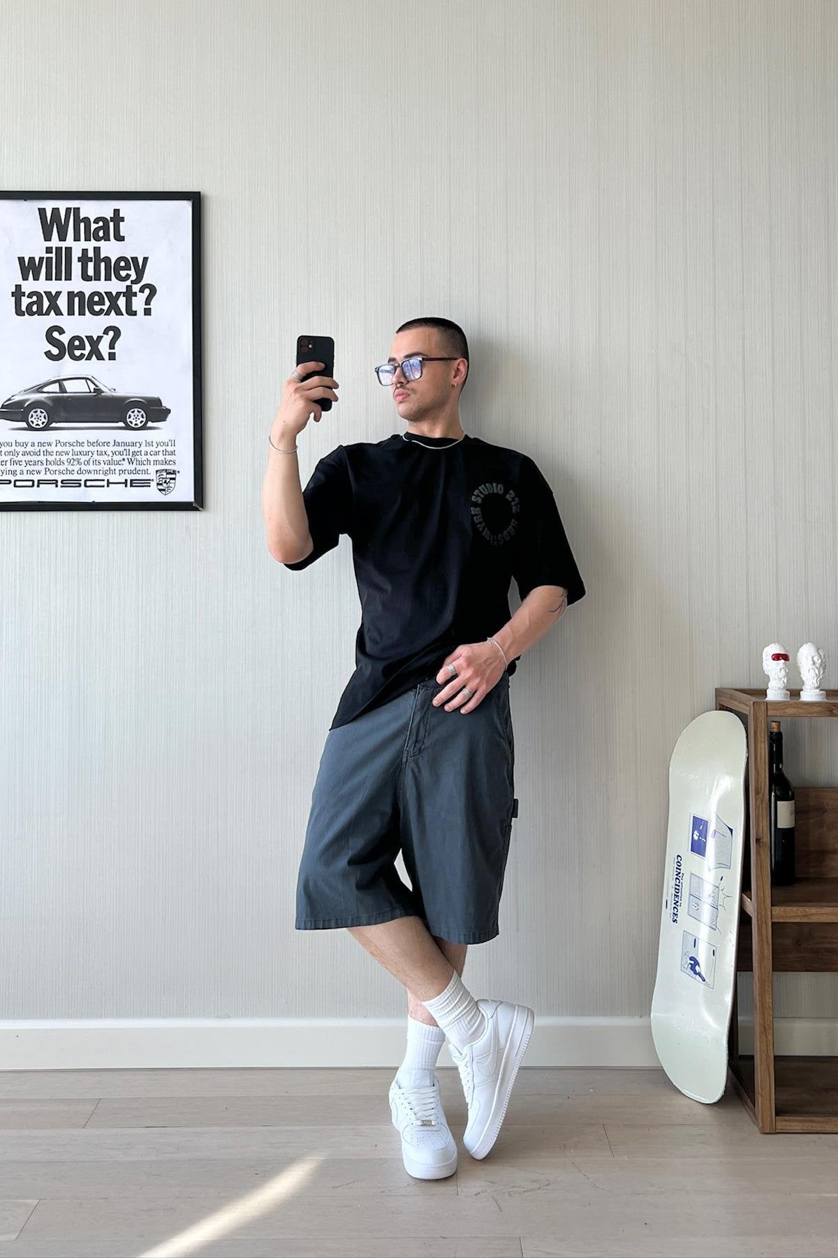 212 Printed Oversize T-Shirt