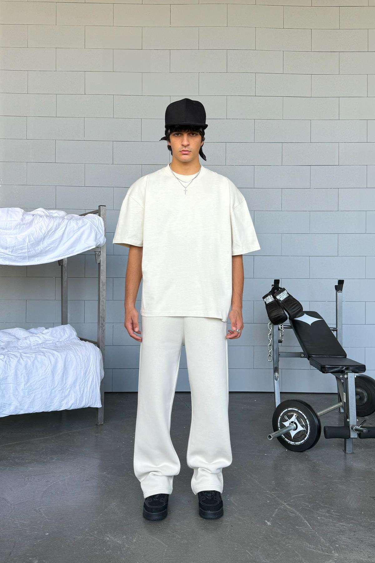 Basic Beige Oversized T-Shirt