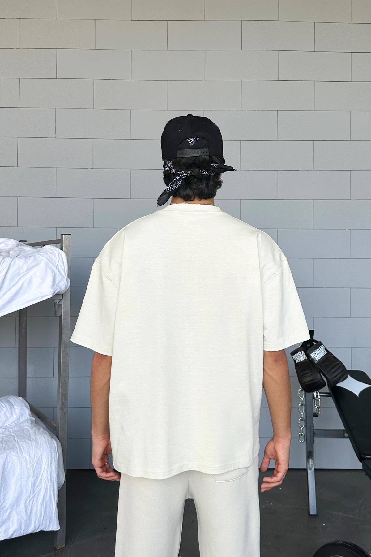 Basic Beige Oversized T-Shirt