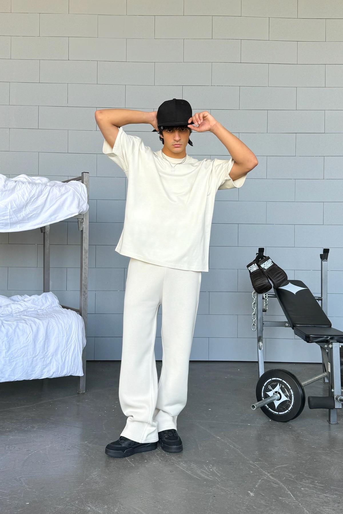 Basic Beige Oversized T-Shirt