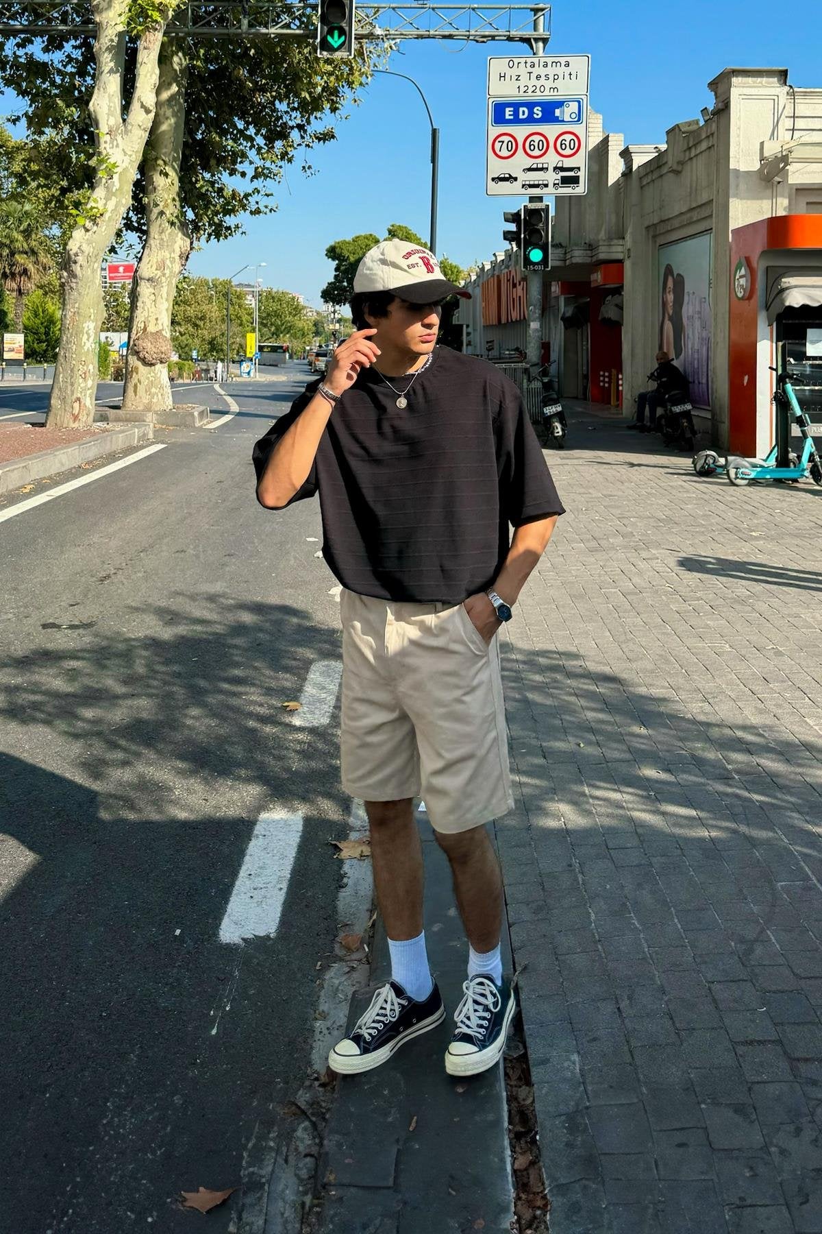 Striped Black Oversize T-Shirt