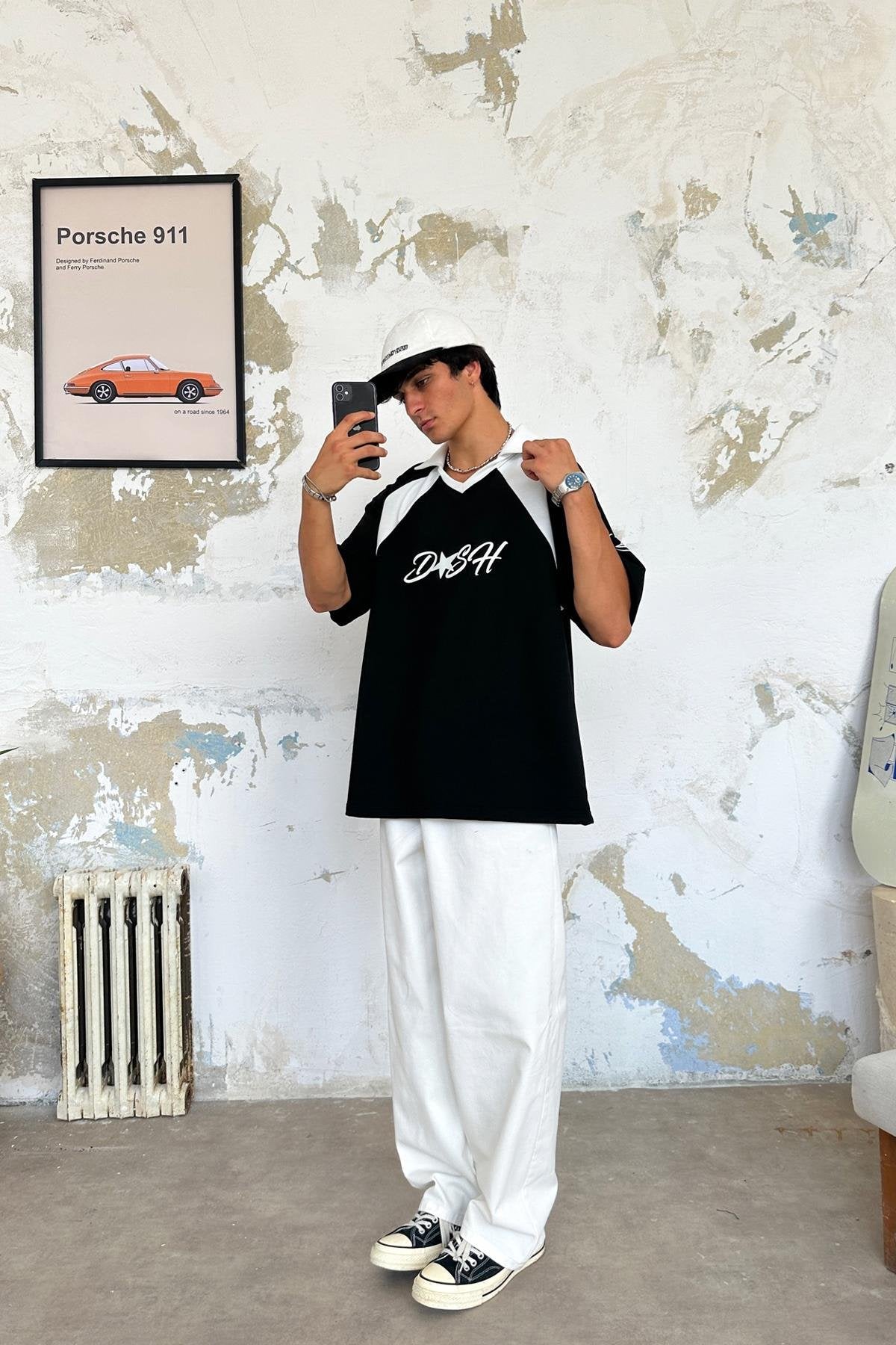 DSH 18 Polo Collar Oversized T-Shirt