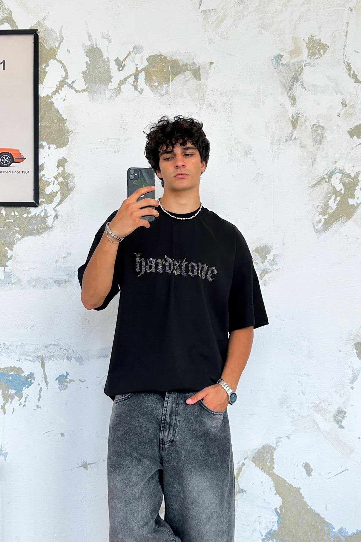 Noble Boy Stone Embroidered Oversize T-Shirt