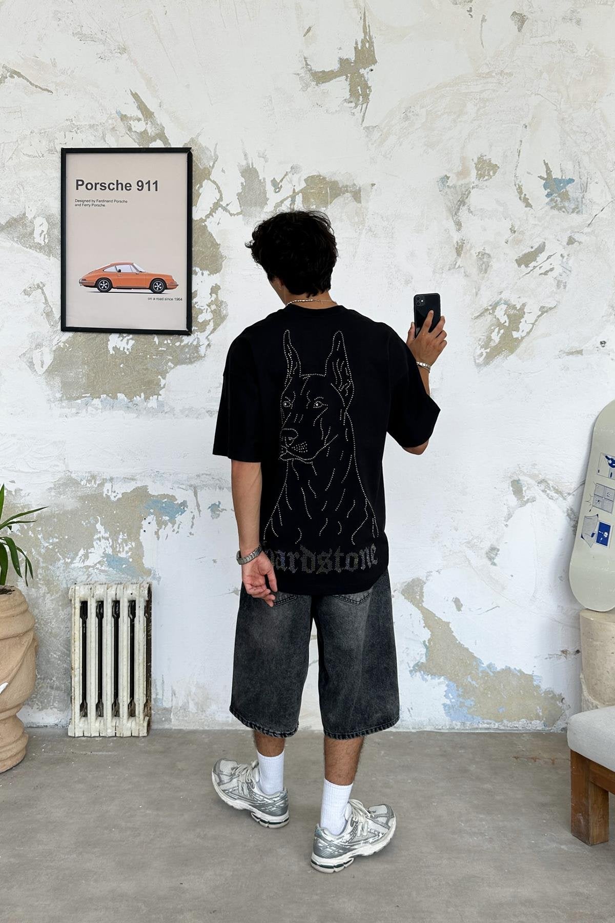 Noble Boy Stone Embroidered Oversize T-Shirt