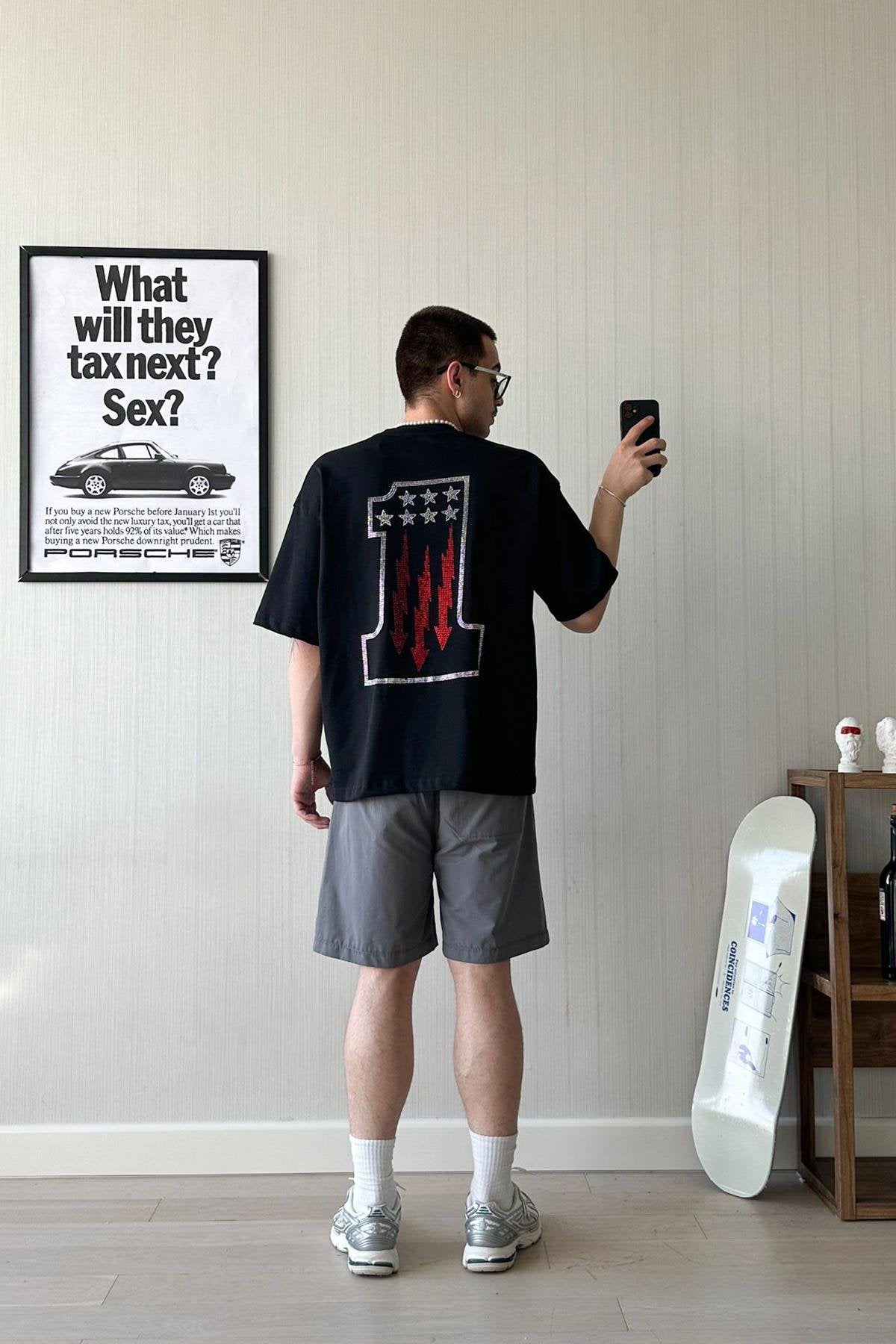 One&Star Stone Embroidered Oversize T-Shirt