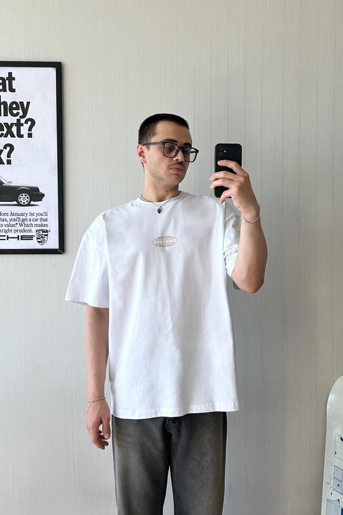 Sensitive Content Printed Oversize T-Shirt