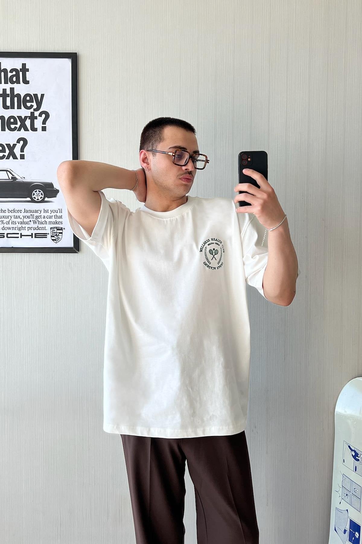 Wellness Club Embroidered Oversize T-Shirt
