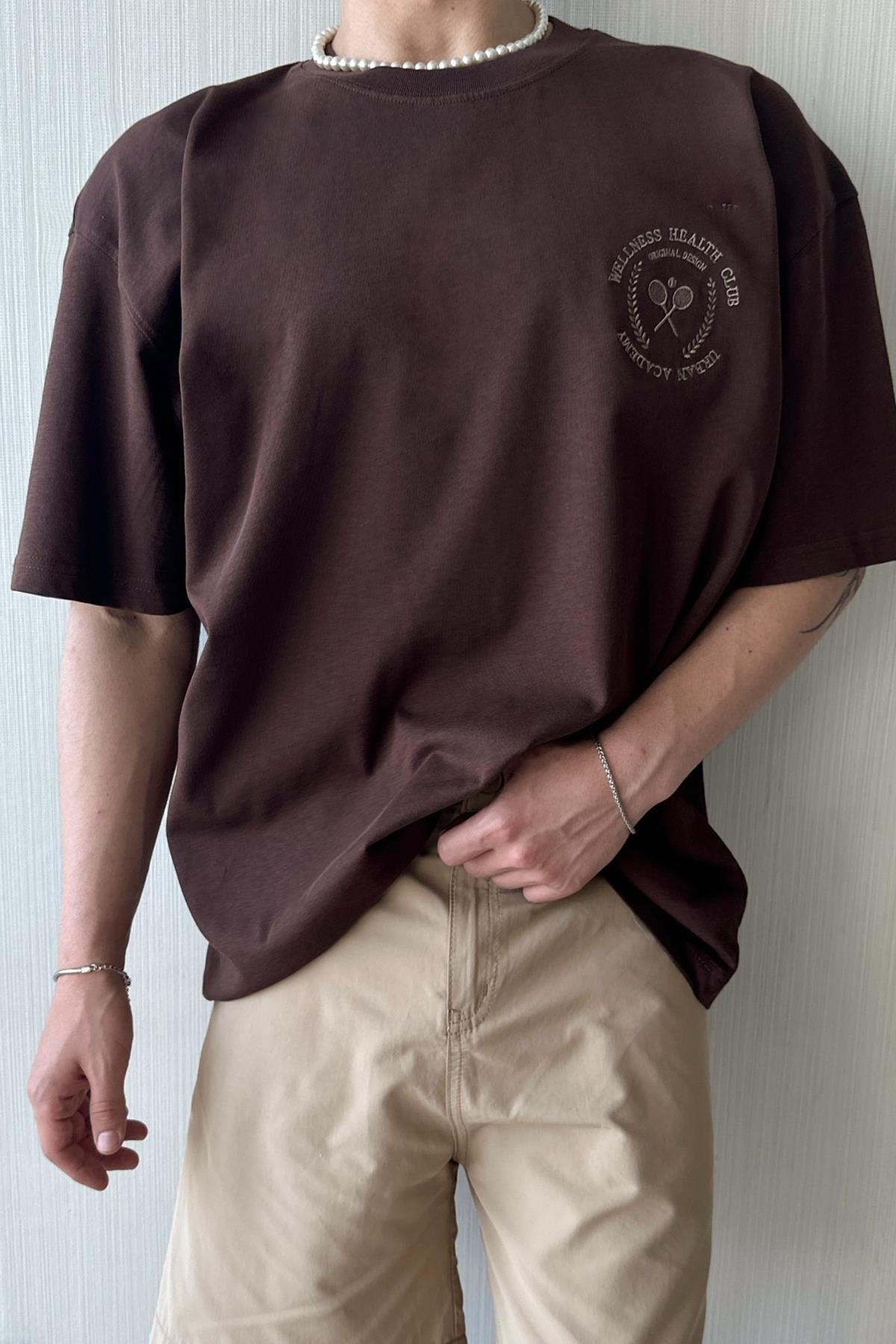 Wellness Club Embroidered Oversize T-Shirt