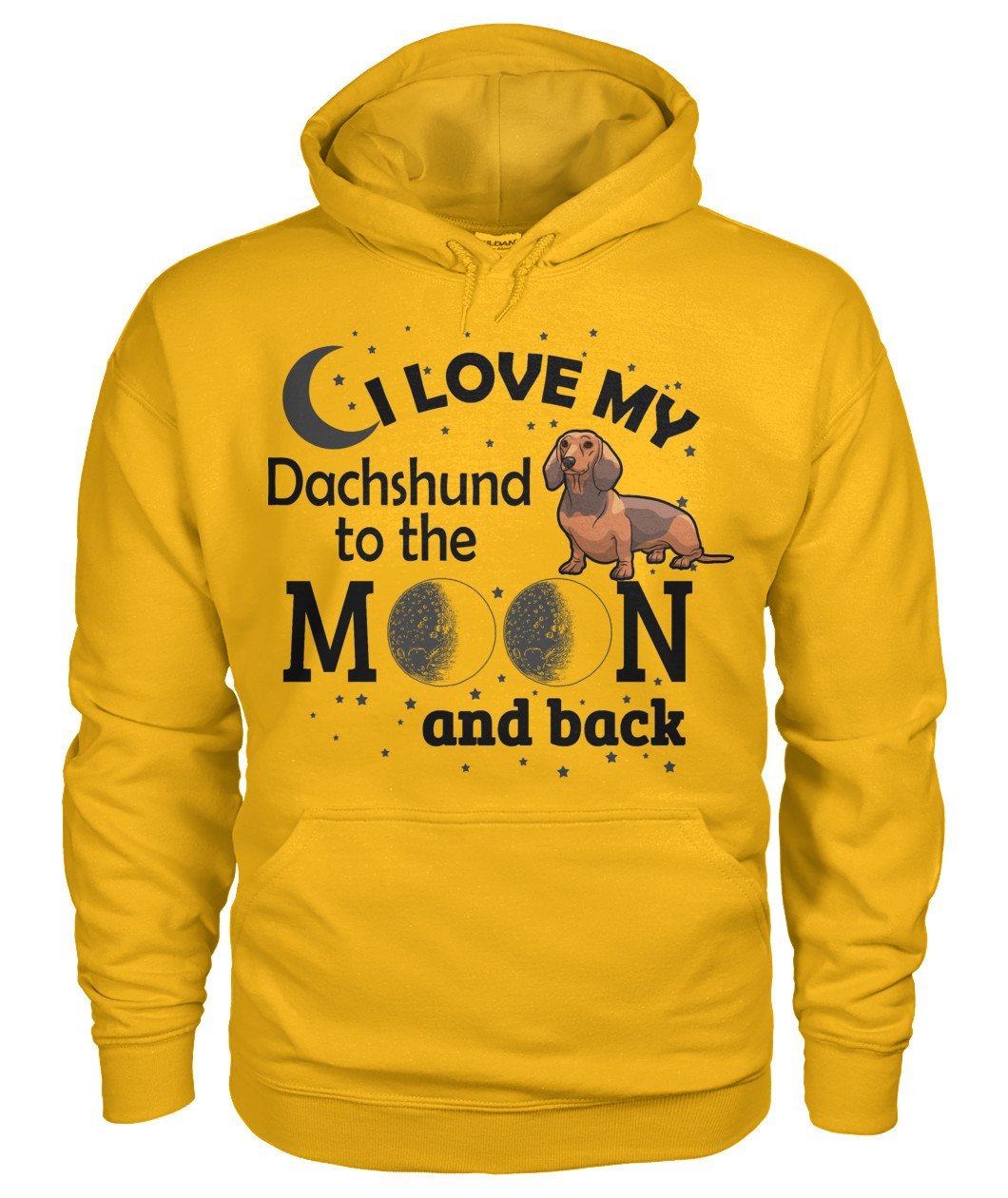 I Love My Dachshund Gildan Hoodie - TeePerfect