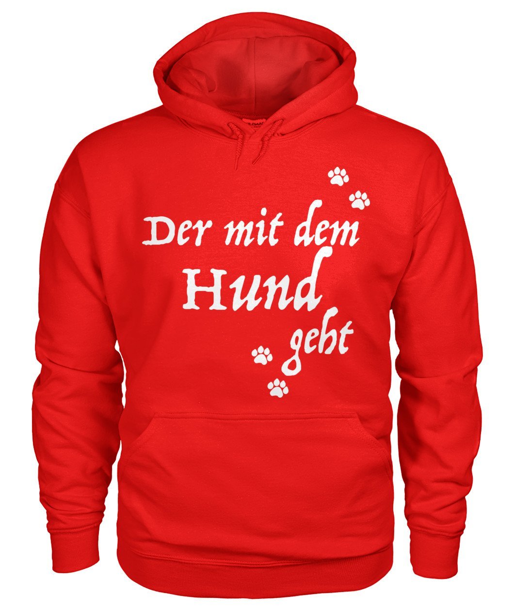 Der mit dem Hund geht Gildan Hoodie - TeePerfect