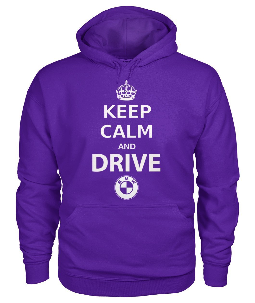 KEEP CALM AND DRIVE BMW Gildan Hoodie - TeePerfect