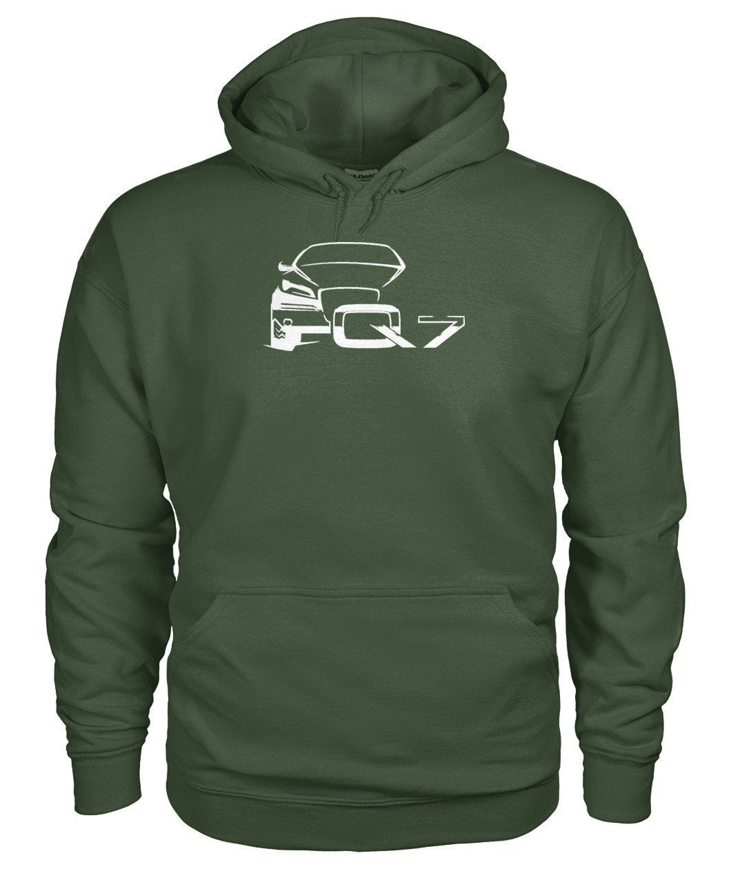 Audi Q7 Weiß Gildan Hoodie - TeePerfect