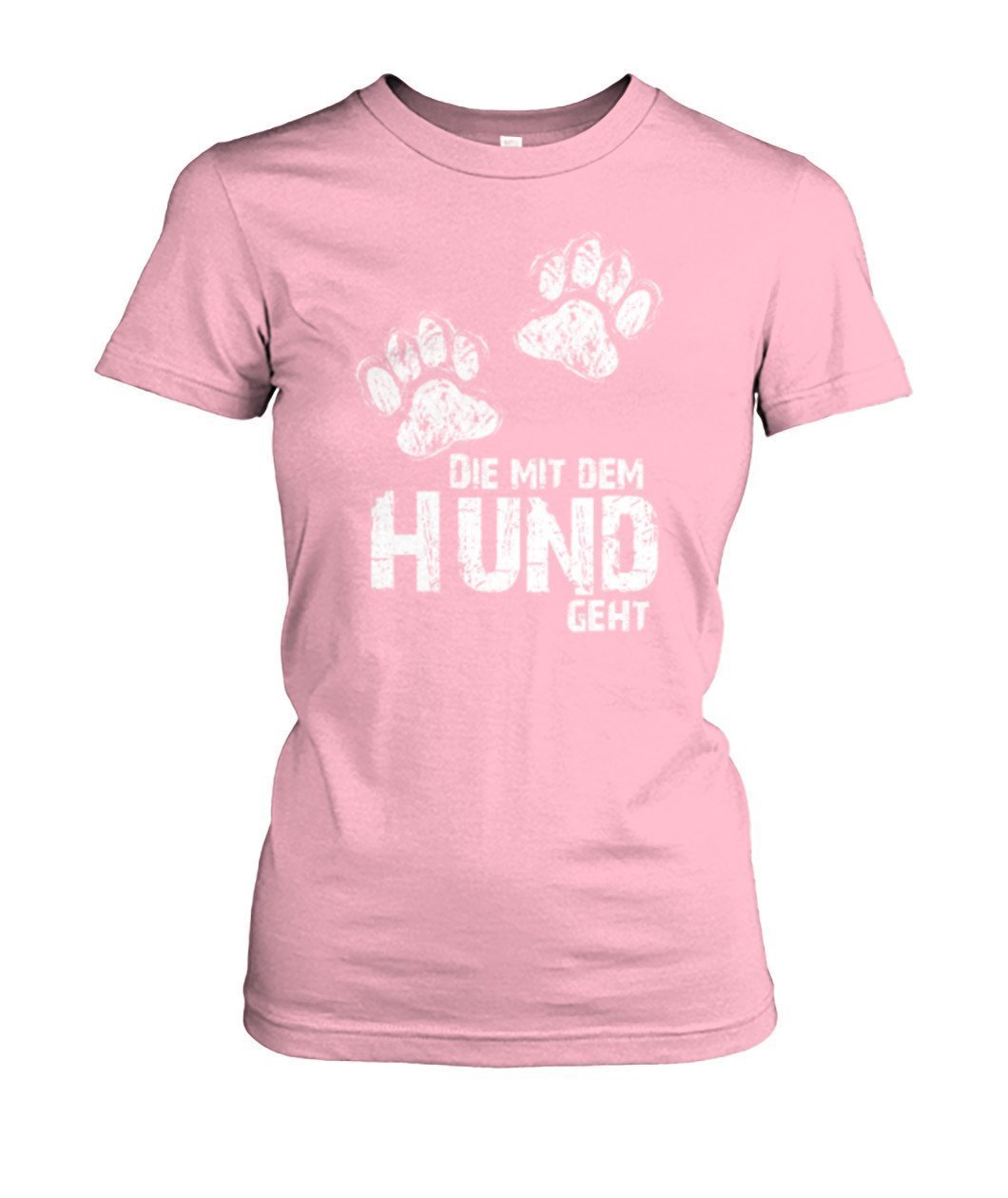 Die mit dem hund geht -- Women's Crew Tee - TeePerfect