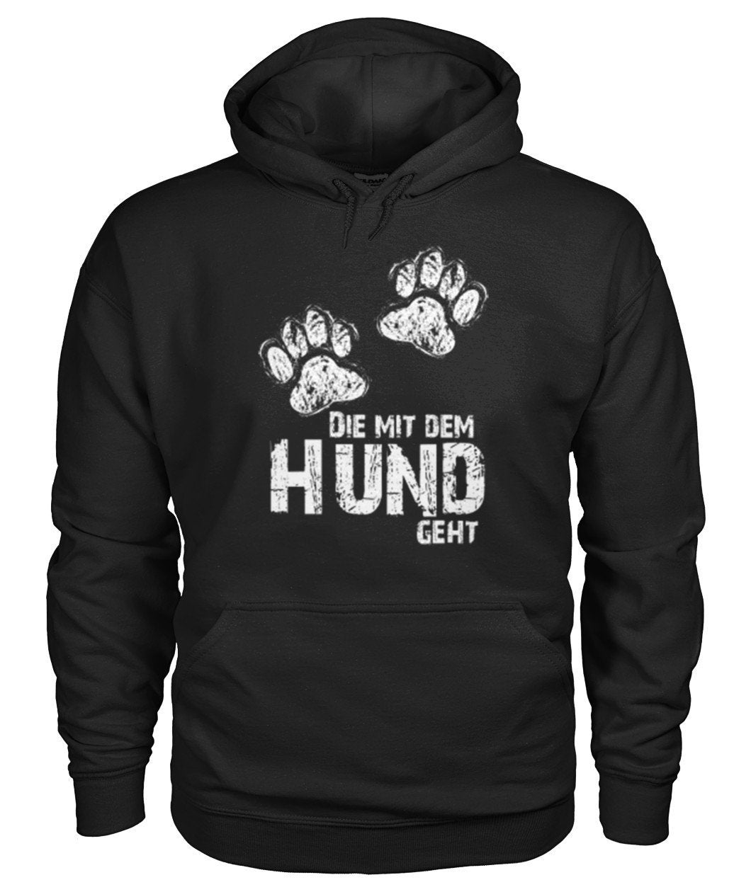 Die mit dem hund geht -- Gildan Hoodie - TeePerfect
