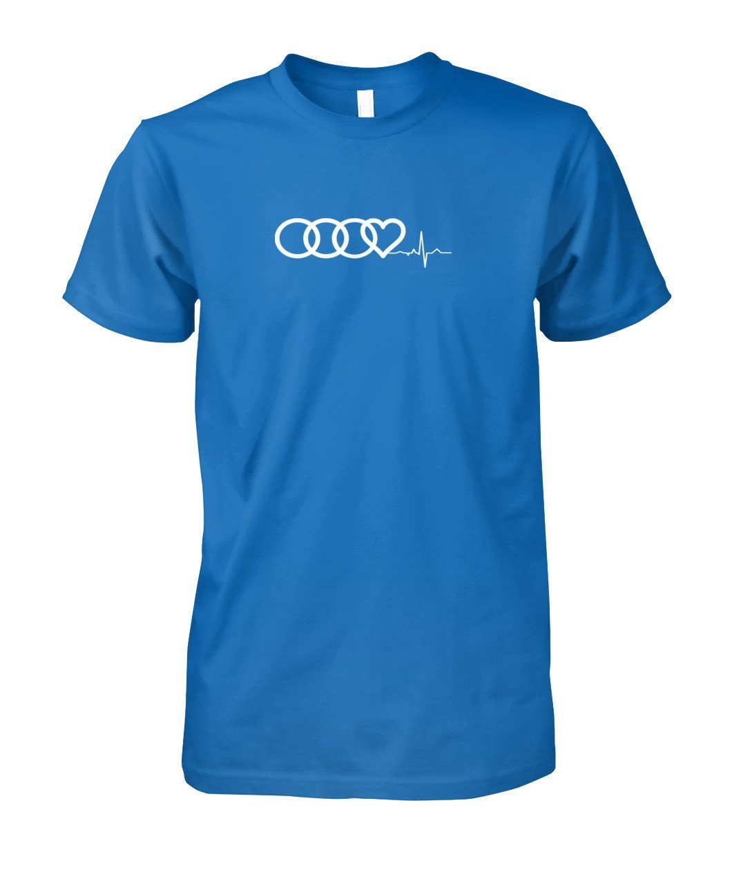 Audi Heart Beat Unisex Cotton T SHIRT - TeePerfect