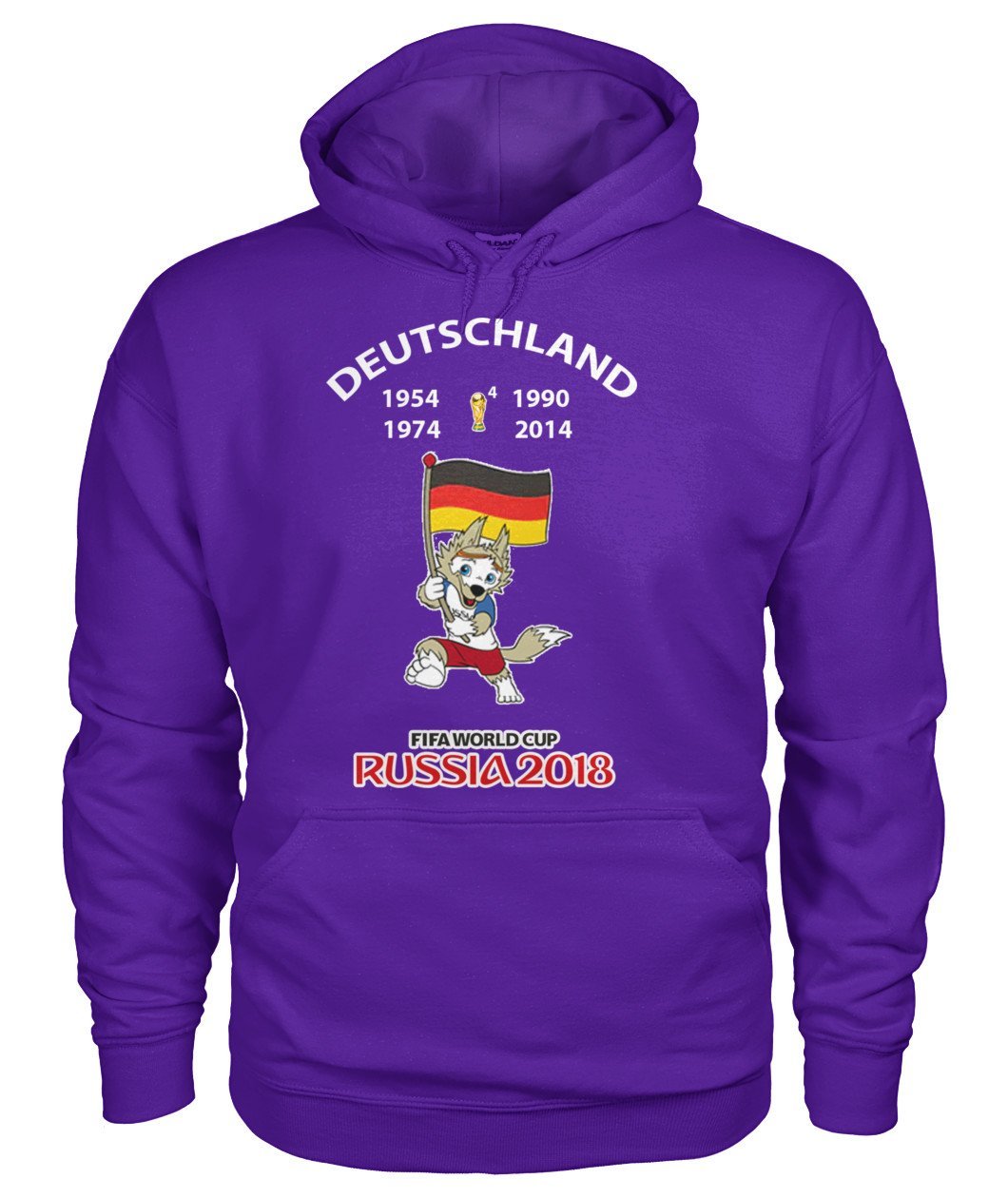 Deutschland Fußball WM 2018 Gildan Hoodie