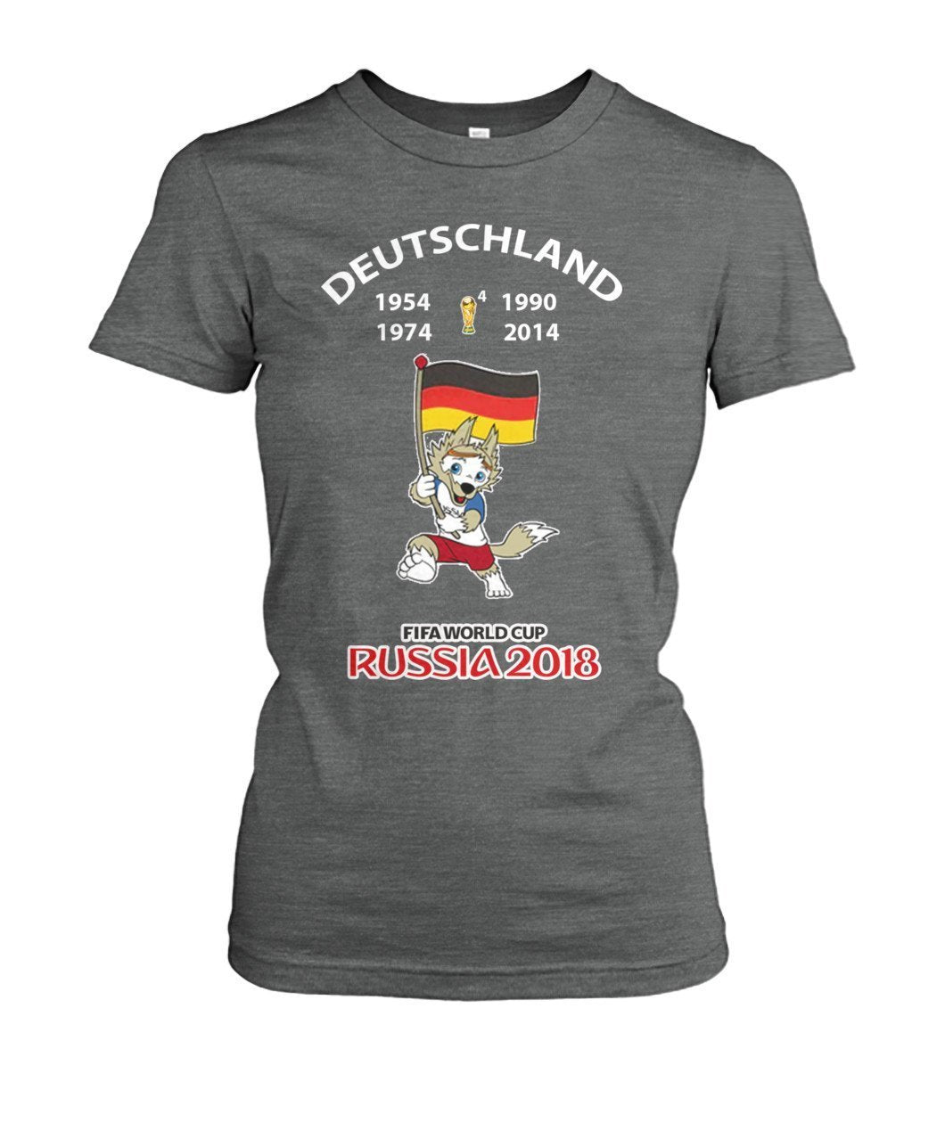 Deutschland Fußball WM 2018 Women's Crew Tee