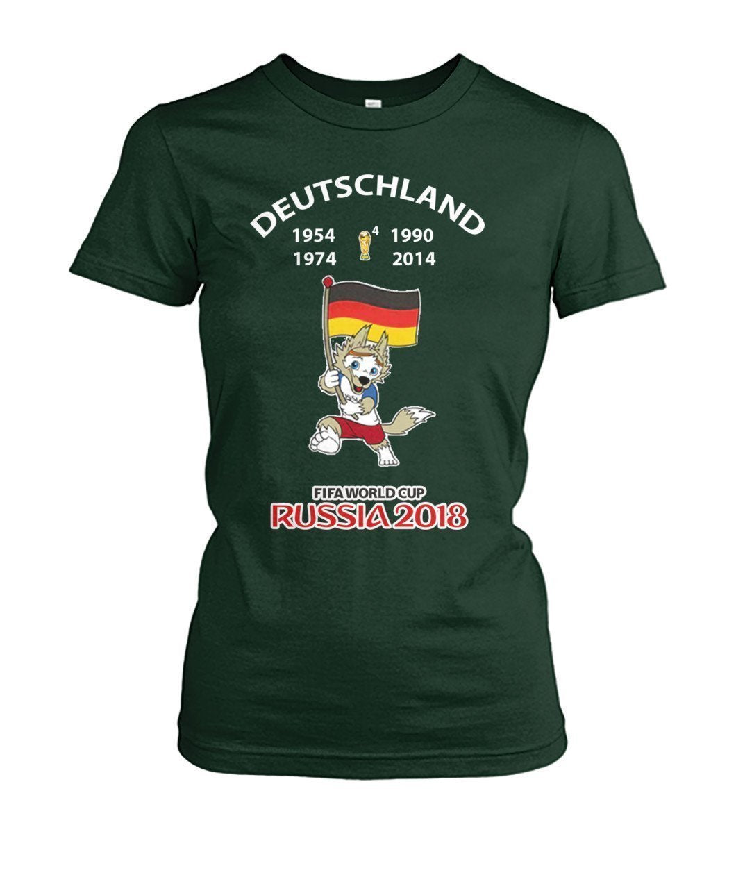 Deutschland Fußball WM 2018 Women's Crew Tee