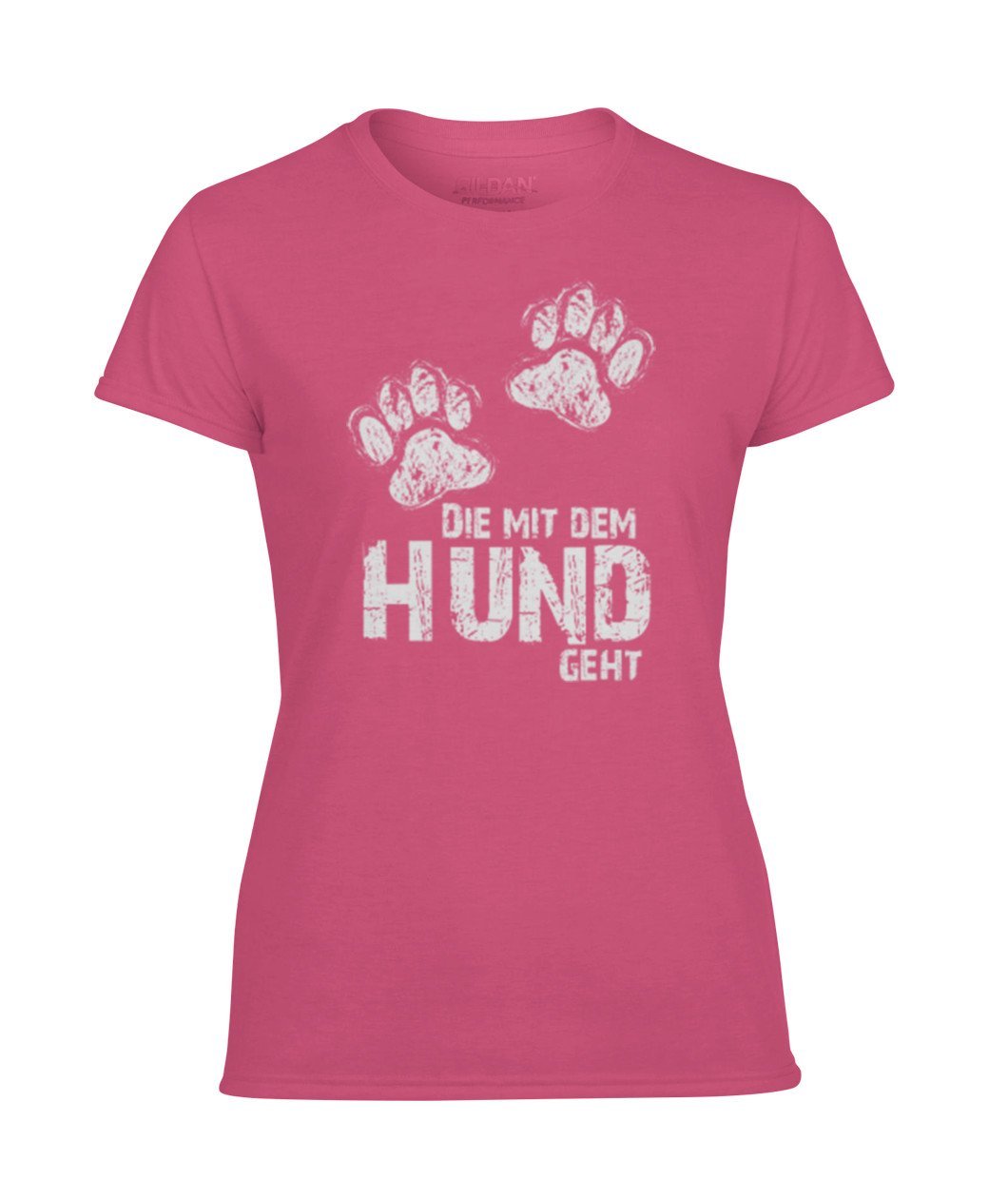 Die mit dem hund geht -- Women's Performance Tee - TeePerfect