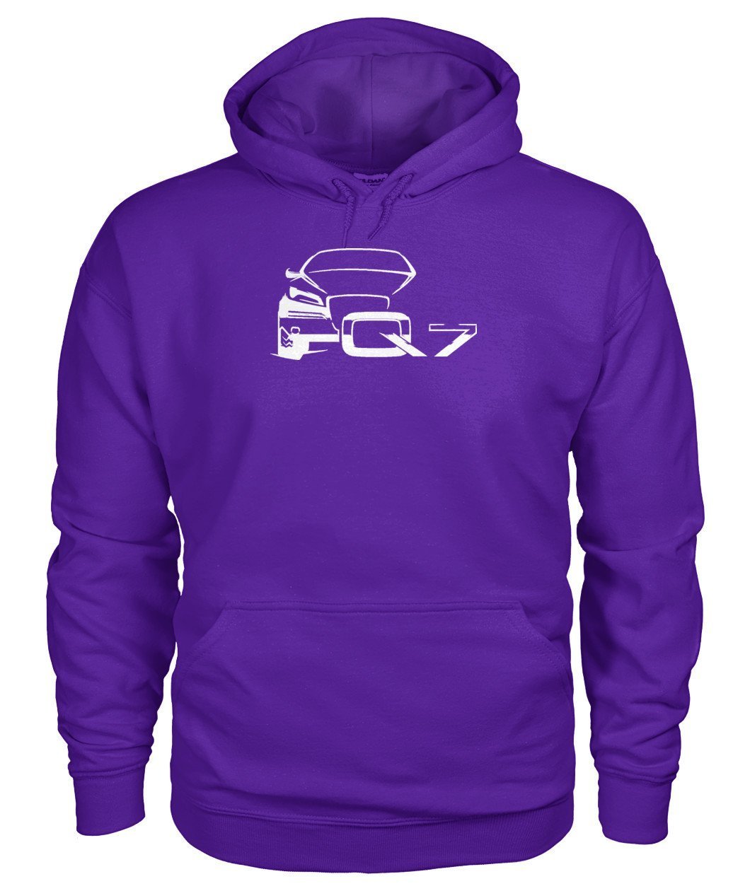 Audi Q7 Weiß Gildan Hoodie - TeePerfect