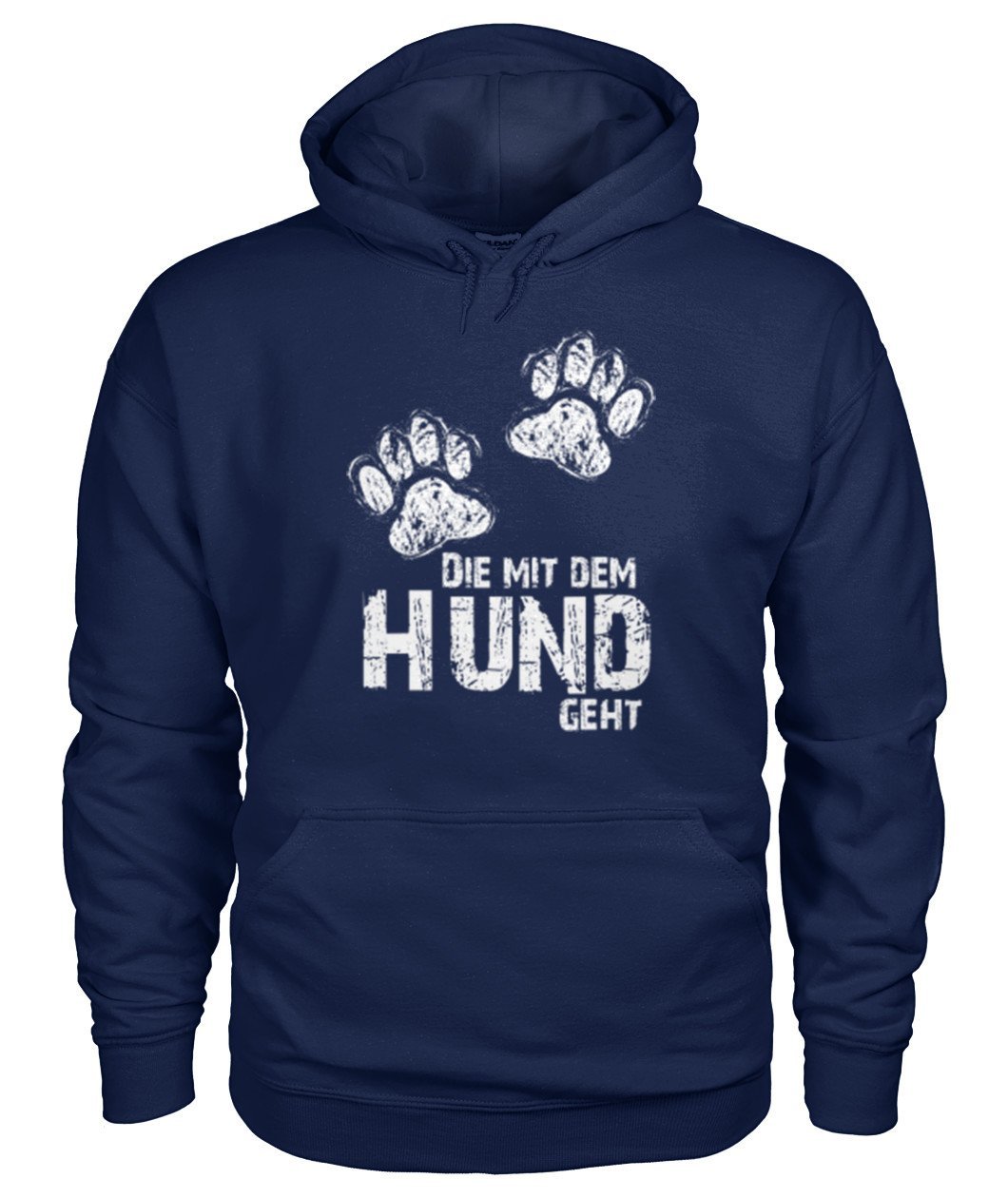 Die mit dem hund geht -- Gildan Hoodie - TeePerfect