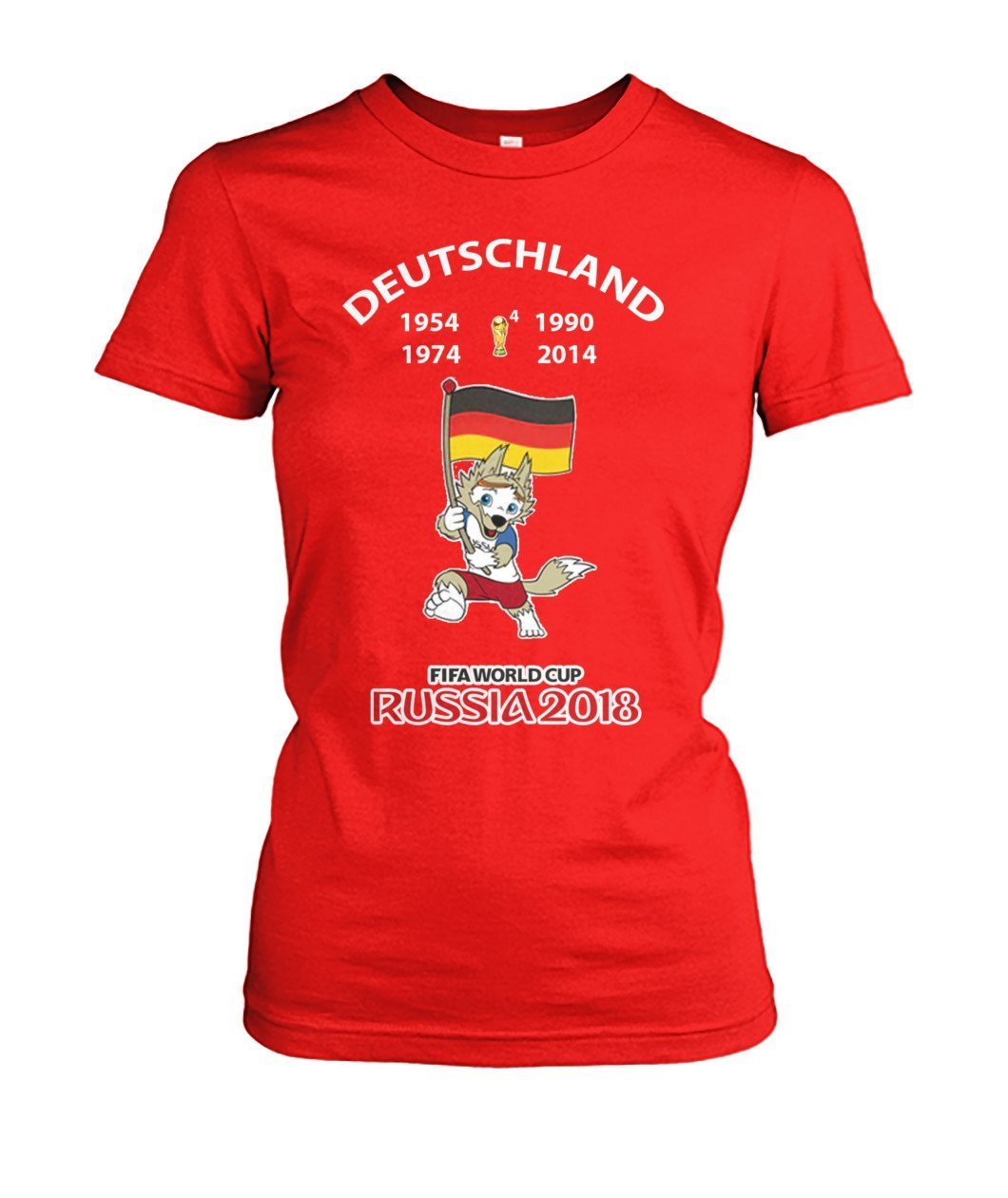 Deutschland Fußball WM 2018 Women's Crew Tee