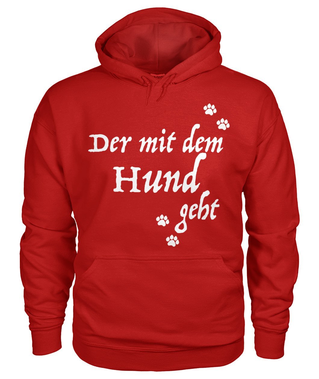 Der mit dem Hund geht Gildan Hoodie - TeePerfect