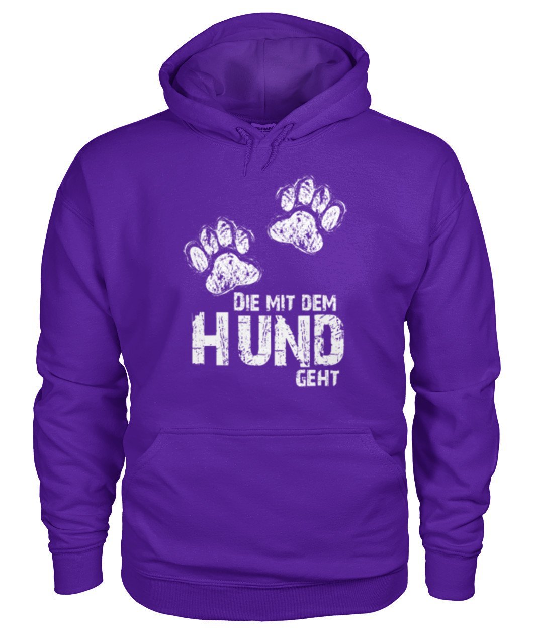 Die mit dem hund geht -- Gildan Hoodie - TeePerfect