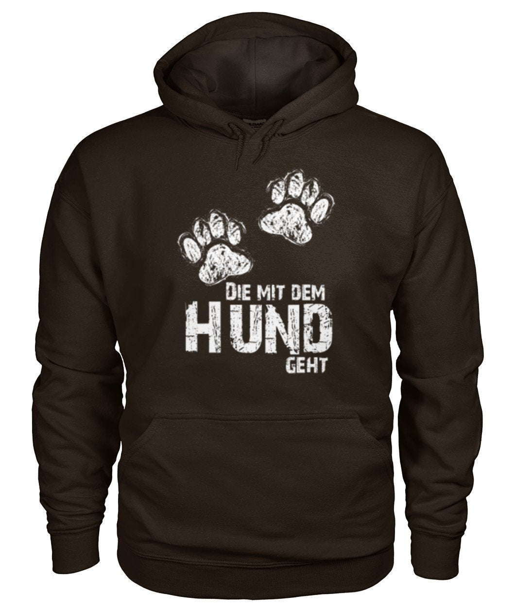 Die mit dem hund geht -- Gildan Hoodie - TeePerfect