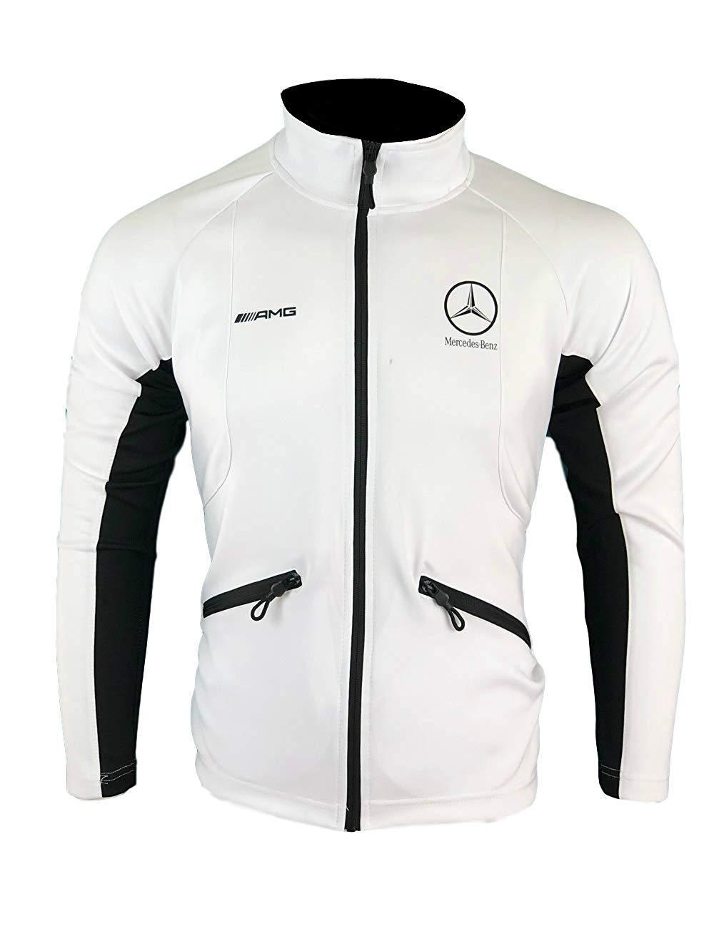 Survêtement Mercedes AMG Homme Training Blanc et Noir-Survetement-AlphaPlace-Pixefy