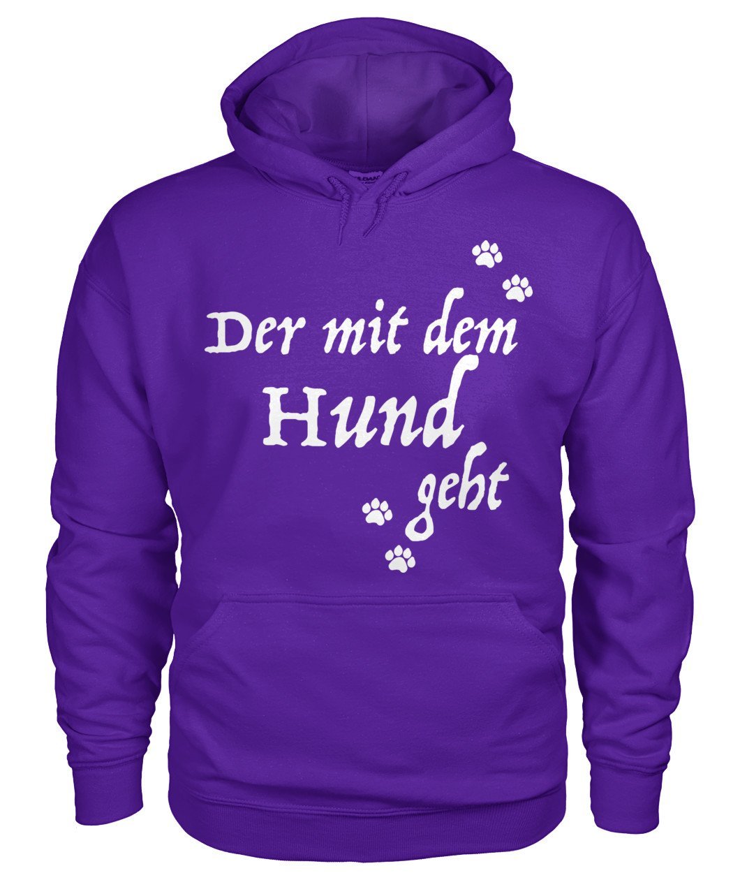Der mit dem Hund geht Gildan Hoodie - TeePerfect