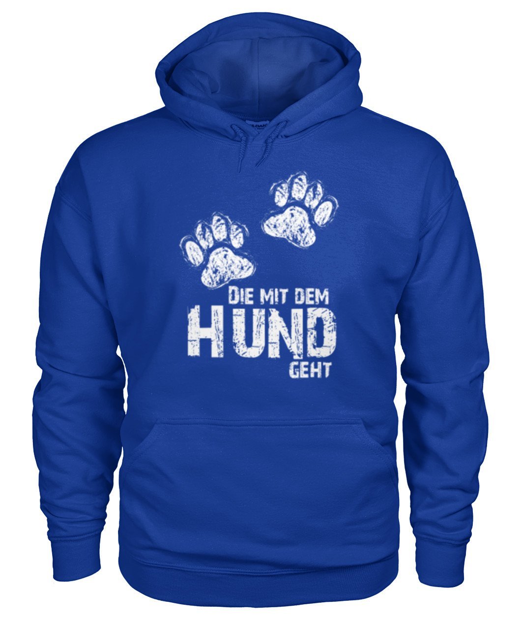 Die mit dem hund geht -- Gildan Hoodie - TeePerfect