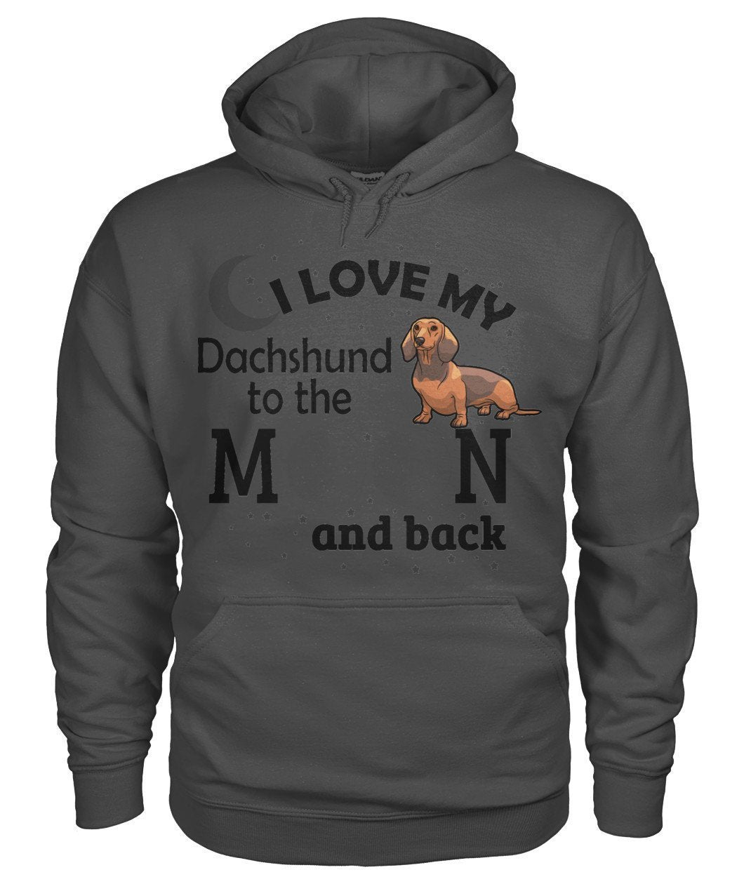 I Love My Dachshund Gildan Hoodie - TeePerfect