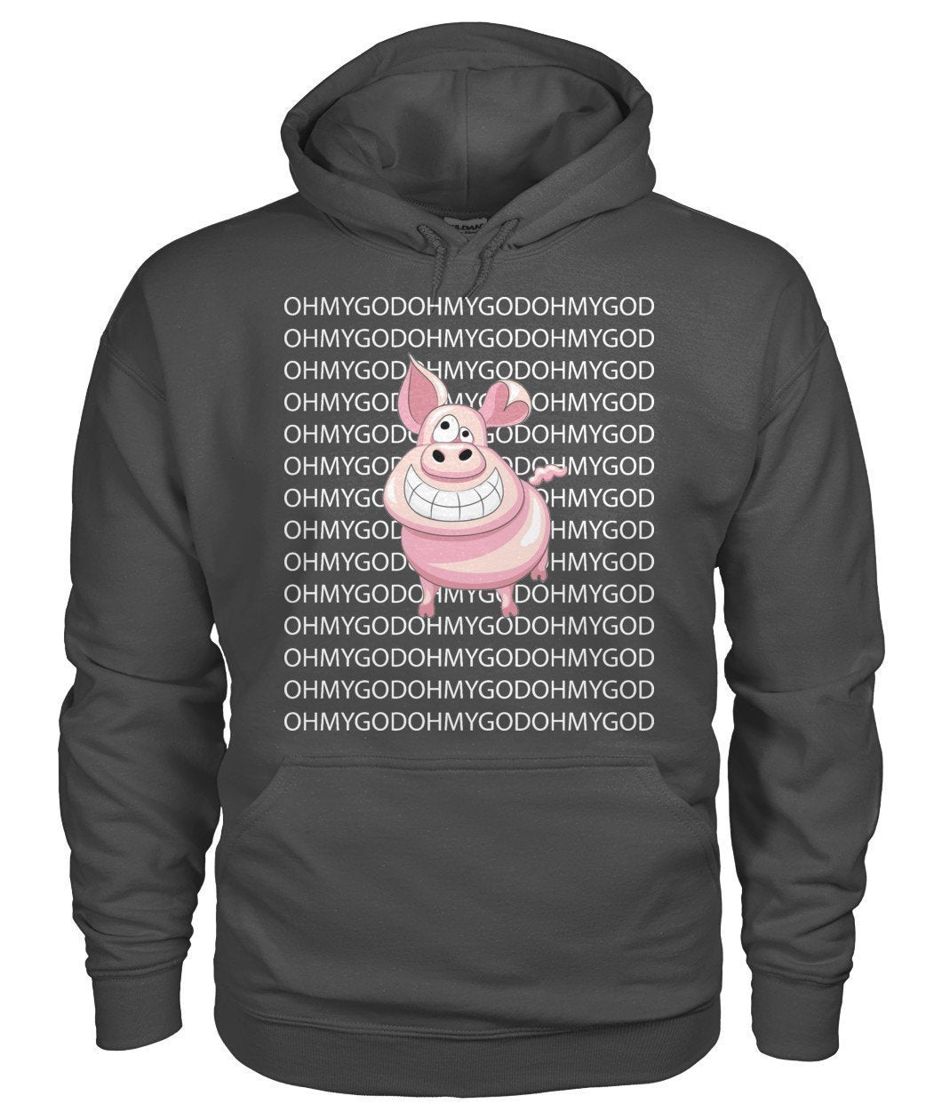 Oh My God Pig - Schwein Gildan Hoodie - TeePerfect