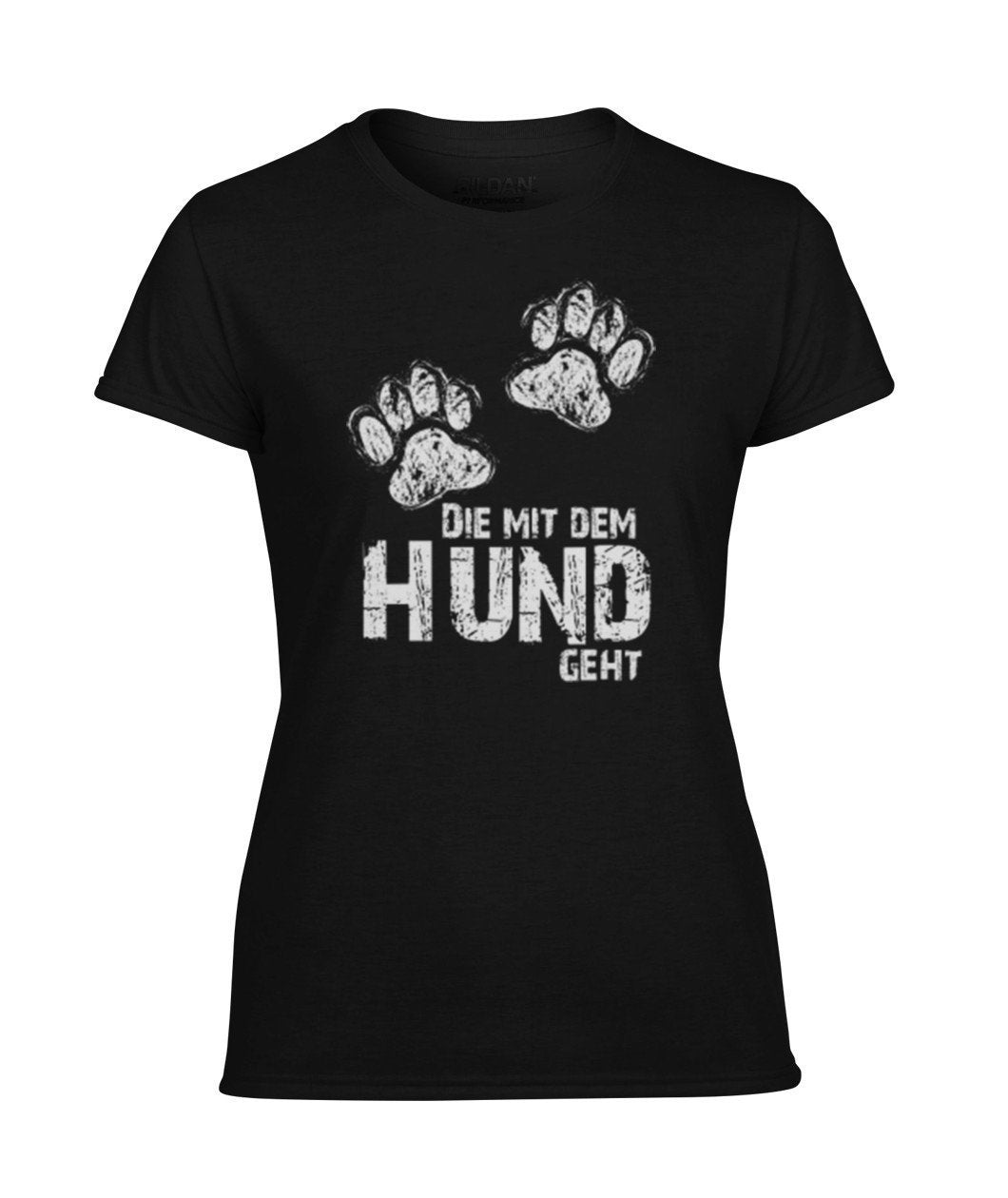 Die mit dem hund geht -- Women's Performance Tee - TeePerfect