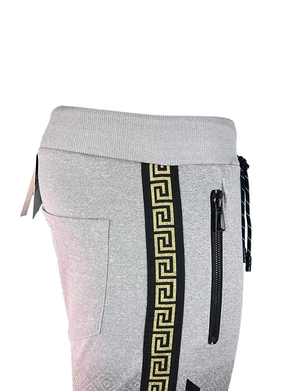 Survêtement Mercedes AMG Tendance Homme 2019 Gris Bande Or-Survetement-AlphaPlace-Pixefy