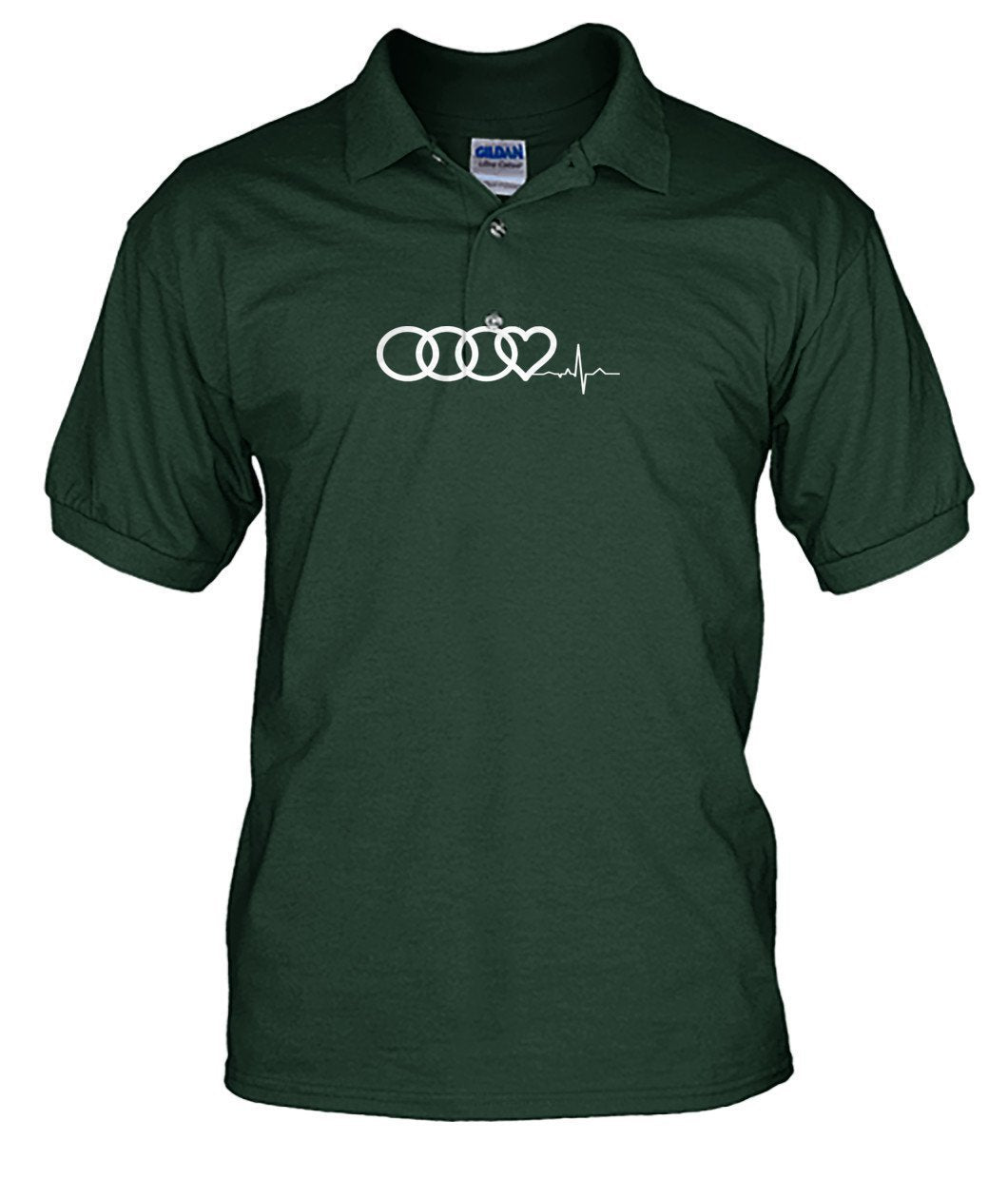 Audi Heart Beat Men's Polo - TeePerfect