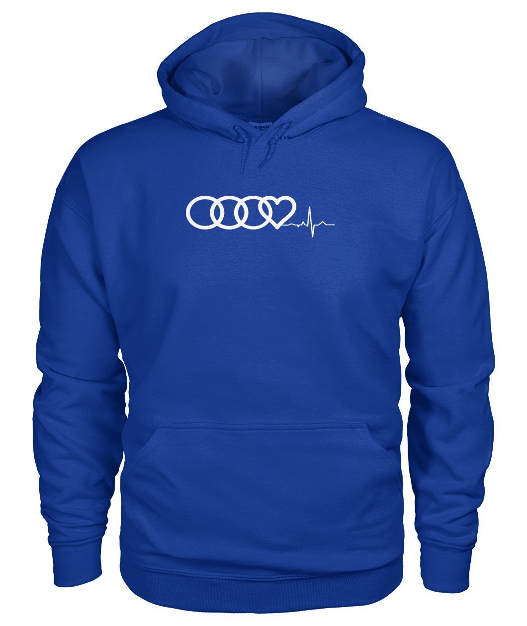 AUDI Herzschlag HEART BEAT Gildan Hoodie - TeePerfect
