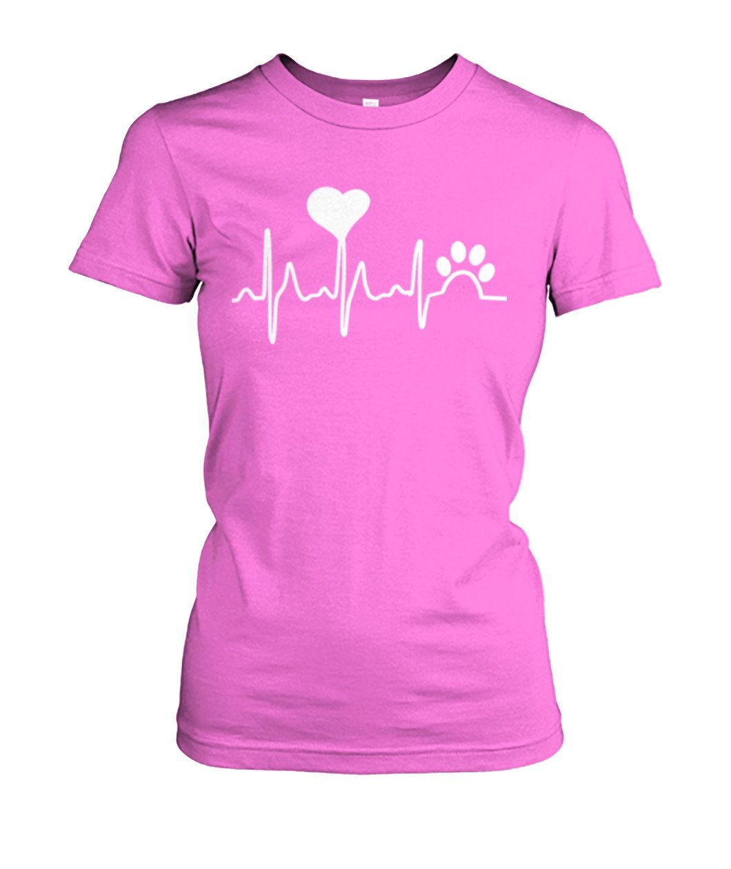 Tier Herzschlag Women's Crew Tee - TeePerfect