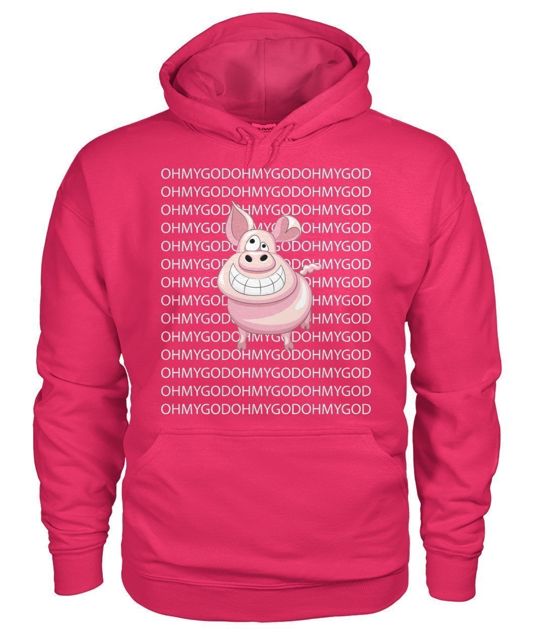 Oh My God Pig - Schwein Gildan Hoodie - TeePerfect