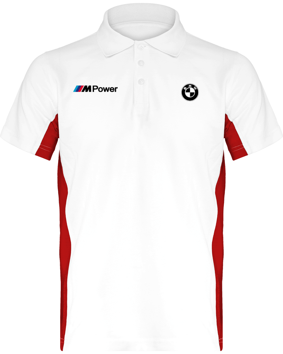 BMW Polo Bicolore Herren Flag