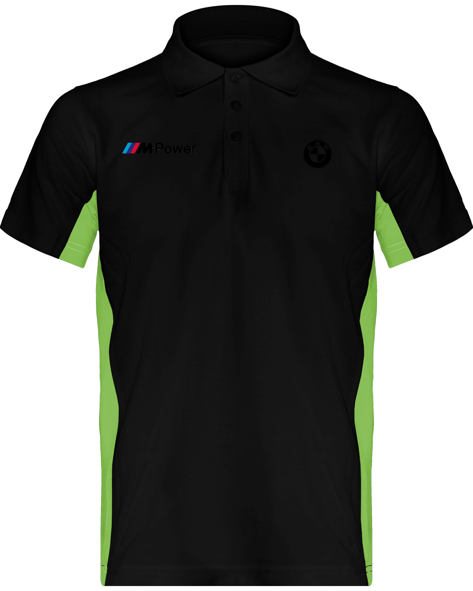 BMW Polo Bicolore Herren Flag