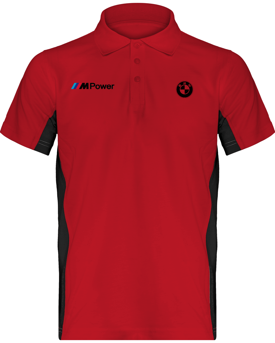 BMW Polo Bicolore Herren Flag