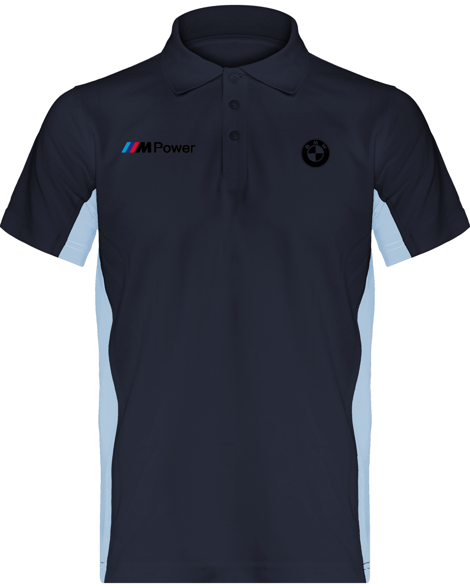 BMW Polo Bicolore Herren Flag