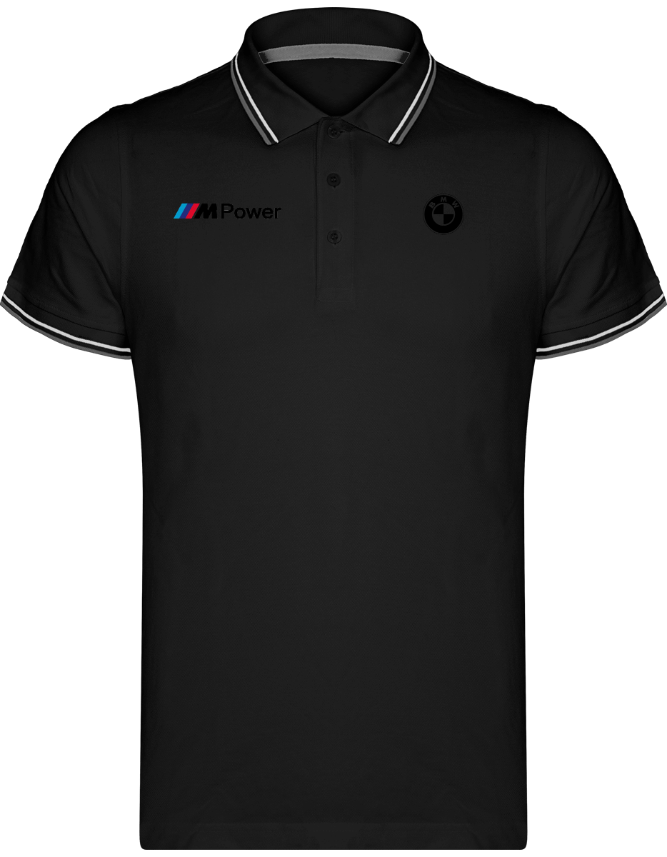 BMW Polo Herren Maille Piquées 2 bandes