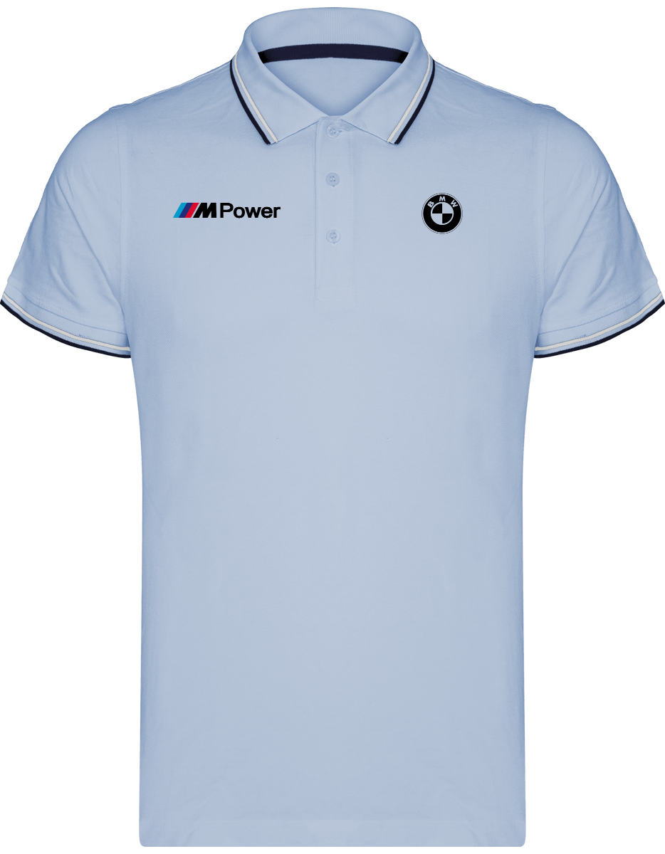 BMW Polo Herren Maille Piquées 2 bandes