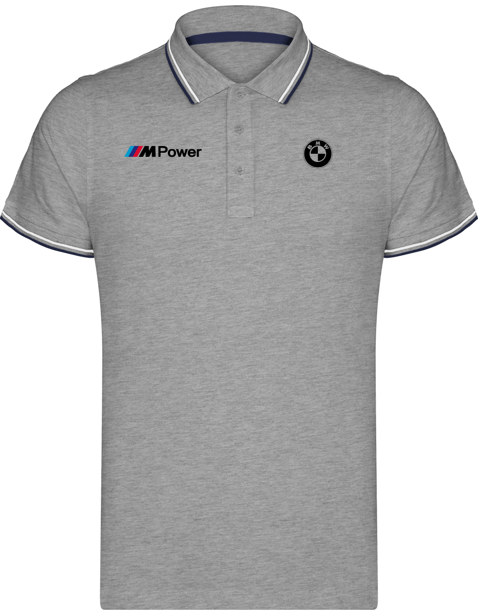 BMW Polo Herren Maille Piquées 2 bandes