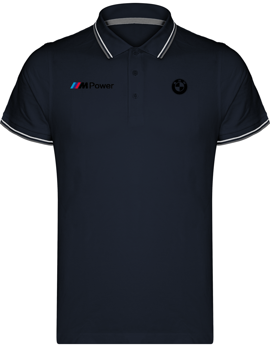 BMW Polo Herren Maille Piquées 2 bandes