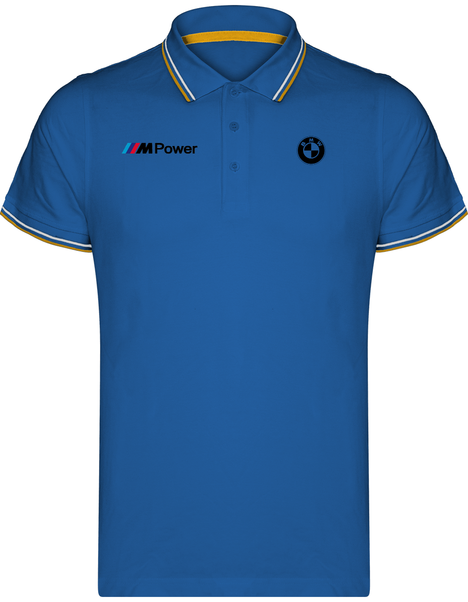 BMW Polo Herren Maille Piquées 2 bandes