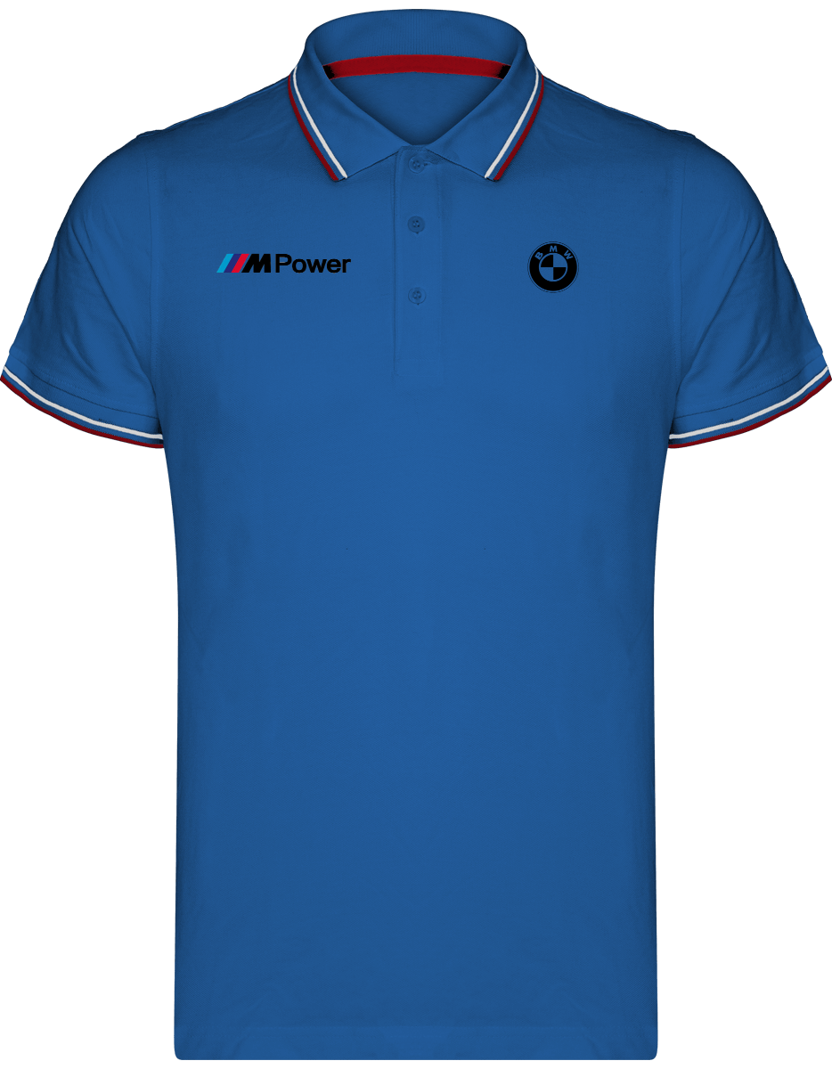BMW Polo Herren Maille Piquées 2 bandes